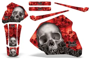 Honda XR100 Dirt Bike Graphic Kit - 1985-2000 Bone Collector Red