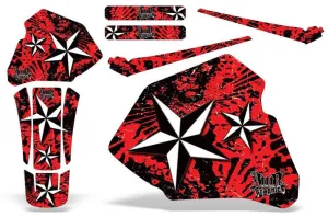 Honda XR100 Dirt Bike Graphic Kit - 1985-2000 Northstar Red