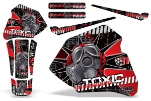 Honda XR100 Dirt Bike Graphic Kit - 1985-2000 Toxicity Red