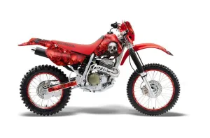 Honda XR400 Dirt Bike Graphic Kit - 1996-2004 Bone Collector Red