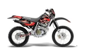 Honda XR400 Dirt Bike Graphic Kit - 1996-2004 Tribal Flames Red