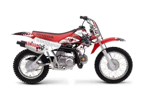 Honda XR50 Dirt Bike Graphic Kit - 2000-2003 Toxicity Red