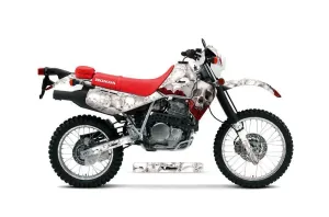 Honda XR650L Dirt Bike Graphic Kit - 1993-2025 Bone Collector White