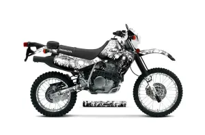 Honda XR650L Dirt Bike Graphic Kit - 1993-2025 Reaper White