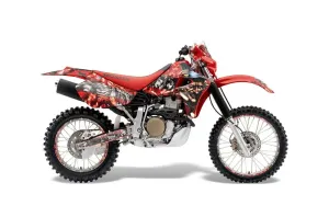 Honda XR650R Dirt Bike Graphic Kit - 2000-2010 Mad Hatter Red