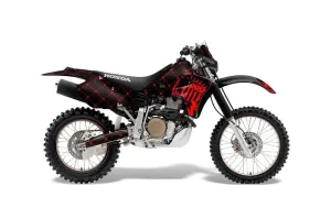Honda XR650R Dirt Bike Graphic Kit - 2000-2010 Silver Star - Reloaded Black