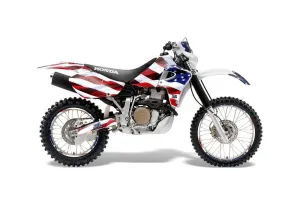 Honda XR650R Dirt Bike Graphic Kit - 2000-2010 Stars and Stripes Red White & Blue
