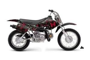 Honda XR70 Dirt Bike Graphic Kit - 2001-2003 Butterfly Red