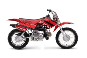 Honda XR70 Dirt Bike Graphic Kit - 2001-2003 In Line Red