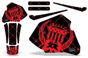 Honda XR80 Dirt Bike Graphic Kit - 1985-2000 Reloaded Red
