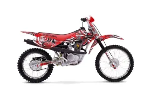 Honda XR80 Dirt Bike Graphic Kit - 2001-2003 Deadon Red