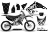 Honda CR250 Dirt Bike Graphic Kit - 1995-2015 Silver Star - Reloaded White