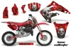 Honda CR80 Dirt Bike Graphic Kit - 1996-2002 Bone Collector Red