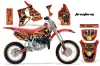 Honda CR80 Dirt Bike Graphic Kit - 1996-2002 Firestorm Red