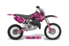 Honda CR85 Dirt Bike Graphic Kit - 2003-2007 Butterfly Pink
