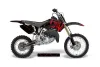 Honda CR85 Dirt Bike Graphic Kit - 2003-2007 Silver Star - Reloaded Red