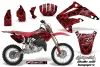 Honda CR85 Dirt Bike Graphic Kit - 2003-2007 Skulls and Hammers Red