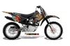 Honda CRF100 Dirt Bike Graphic Kit - 2011-2016 Ed Hardy - Pirates Black
