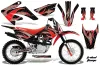 Honda CRF100 Dirt Bike Graphic Kit - 2011-2016 Tribal Flame Red