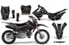 Honda CRF110 F Dirt Bike Graphic Kit - 2013-2018 Reaper Black