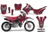 Honda CRF110 F Dirt Bike Graphic Kit - 2013-2018 Widow Maker Red