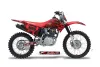 Honda CRF150 F Dirt Bike Graphic Kit - 2003-2007 Skulls and Hammers Red