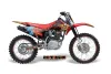 Honda CRF150 F Dirt Bike Graphic Kit - 2008-2014 Ed Hardy - Pirates Red