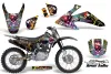 Honda CRF230 F Dirt Bike Graphic Kit - 2008-2014 Ed Hardy - Love Kills Black