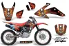 Honda CRF230 F Dirt Bike Graphic Kit - 2008-2014 Ed Hardy - Pirates Red