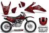 Honda CRF230 F Dirt Bike Graphic Kit - 2008-2014 Skulls and Hammers Red