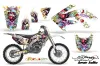 Honda CRF250 R Dirt Bike Graphic Kit - 2004-2013 Ed Hardy - Love Kills White