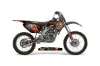 Honda CRF250 R Dirt Bike Graphic Kit - 2004-2013 Ed Hardy - Pirates Red