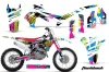 Honda CRF250 R Dirt Bike Graphic Kit - 2014-2017 Flashback