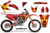 Honda CRF450 R Dirt Bike Graphic Kit - 2002-2012 Meltdown Red