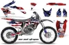 Honda CRF450 R Dirt Bike Graphic Kit - 2002-2012 Sin and Stripes