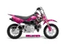 Honda CRF50 Dirt Bike Graphic Kit - 2004-2024 Bone Collector Pink