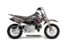 Honda CRF50 Dirt Bike Graphic Kit - 2004-2024 Bone Collector Silver