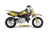 Honda CRF50 Dirt Bike Graphic Kit - 2004-2024 Bone Collector Yellow