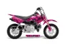 Honda CRF50 Dirt Bike Graphic Kit - 2004-2024 Butterfly Pink