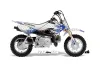 Honda CRF50 Dirt Bike Graphic Kit - 2004-2024 Diamond Flames White
