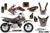 Honda CRF50 Dirt Bike Graphic Kit - 2004-2024 Ed Hardy - Love Kills Black