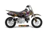 Honda CRF50 Dirt Bike Graphic Kit - 2004-2024 Ed Hardy - Love Kills Black