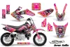 Honda CRF50 Dirt Bike Graphic Kit - 2004-2024 Ed Hardy - Love Kills Pink