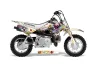 Honda CRF50 Dirt Bike Graphic Kit - 2004-2024 Ed Hardy - Love Kills White