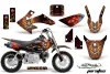 Honda CRF50 Dirt Bike Graphic Kit - 2004-2024 Ed Hardy - Pirates Red