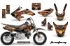 Honda CRF50 Dirt Bike Graphic Kit - 2004-2024 Firestorm Black
