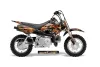 Honda CRF50 Dirt Bike Graphic Kit - 2004-2024 Firestorm Black