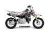 Honda CRF50 Dirt Bike Graphic Kit - 2004-2024 Mad Hatter Silver