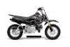 Honda CRF50 Dirt Bike Graphic Kit - 2004-2024 Silver Star - Reloaded Black