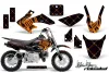 Honda CRF50 Dirt Bike Graphic Kit - 2004-2024 Silver Star - Reloaded Orange